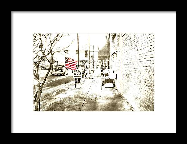 Sharon Popek Framed Print featuring the photograph American Used Books by Sharon Popek