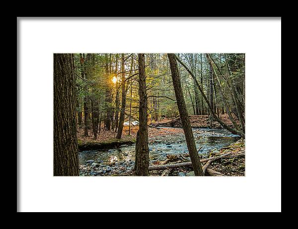 2015 Framed Print featuring the photograph Amethyst Brook, Amherst, MA by Richard Goldman