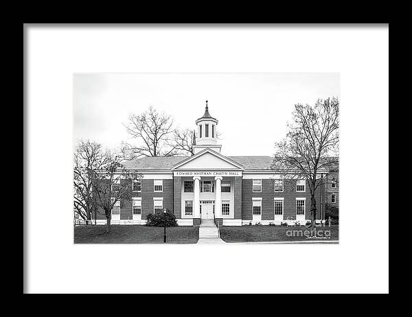 Amherst College Framed Print featuring the photograph Amherst College Chapin Hall by University Icons