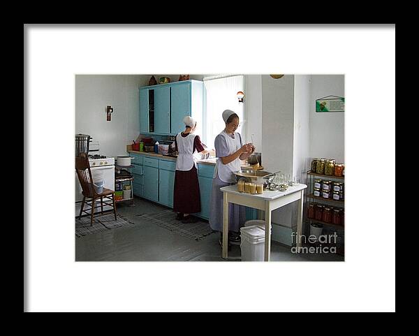 Ohio Framed Print featuring the photograph Amish Kitchen by Fred Lassmann