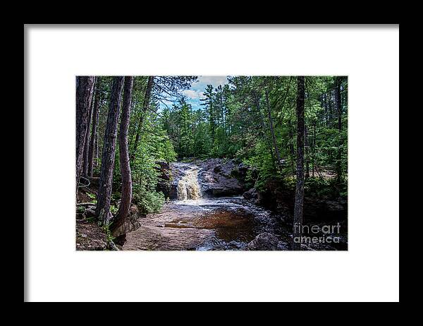 River Framed Print featuring the photograph Amnicon Falls by Deborah Klubertanz