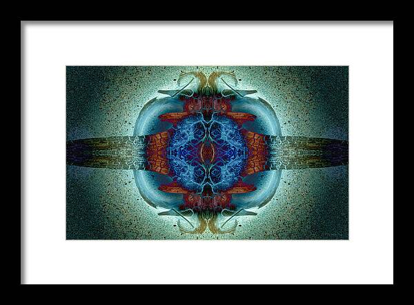 Abstract Framed Print featuring the photograph Amoebic Implosion by WB Johnston
