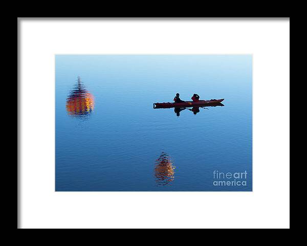 Kayak Framed Print featuring the photograph Among the Heavens by Michael Dawson