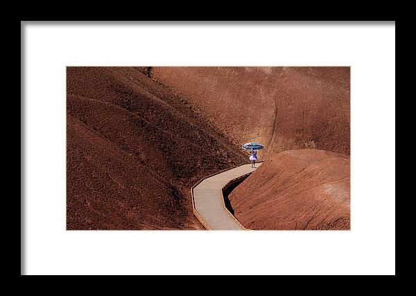 Deserts Framed Print featuring the photograph Among the Painted Hills by Steven Clark