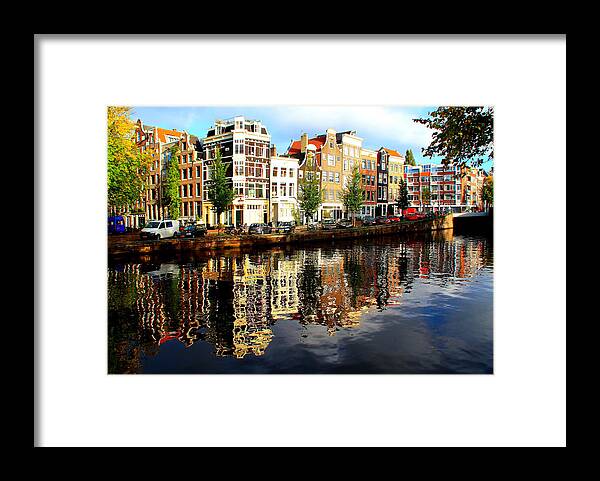 Amsterdam Framed Print featuring the photograph Amsterdam by Day by Pat Moore