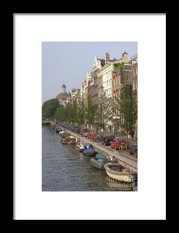 Amsterdam Framed Print featuring the photograph Amsterdam Canal by Andy Smy