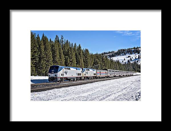 Amtrak 4112 Framed Print featuring the photograph Amtrak 112 2 by Jim Thompson