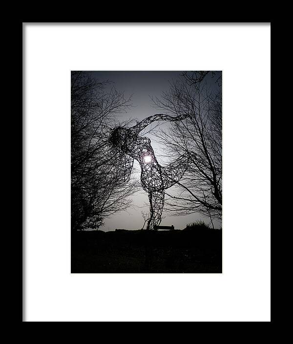 Wire Framed Print featuring the photograph An Eclipse of the Heart? by Richard Brookes