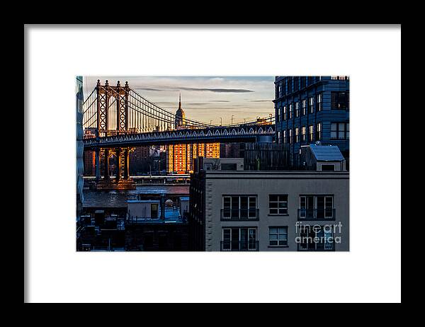 Empire State Building Framed Print featuring the photograph An Empire View by James Aiken