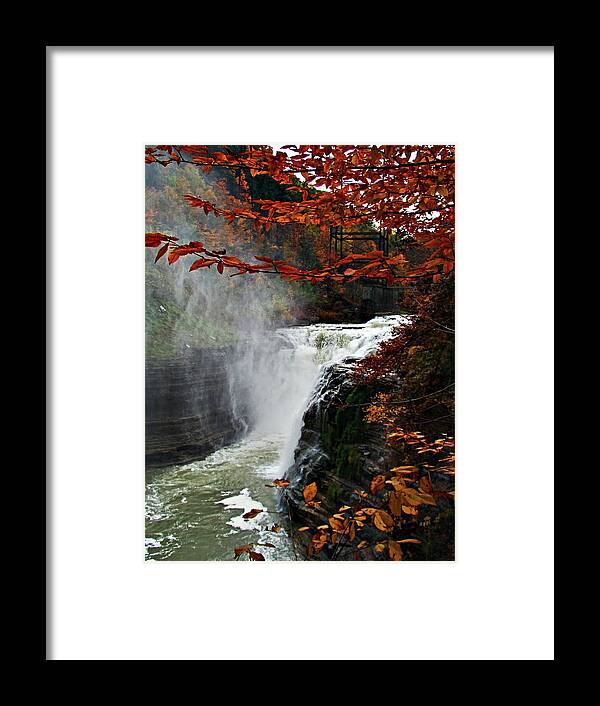 Autumn Framed Print featuring the photograph An Upper Letchworth Autumn by Lianne Schneider