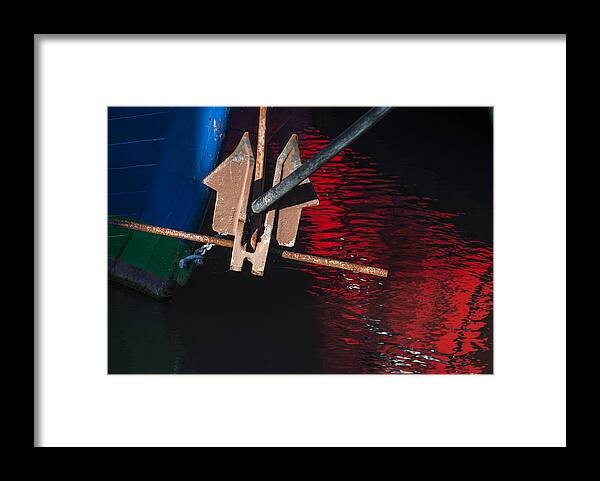 Reflection Framed Print featuring the photograph Anchor by Robert Potts