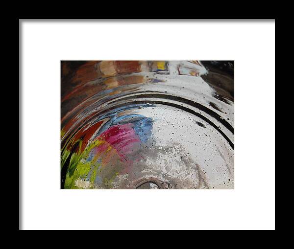 Abstract Framed Print featuring the digital art Ancient Echoes by Susan Esbensen