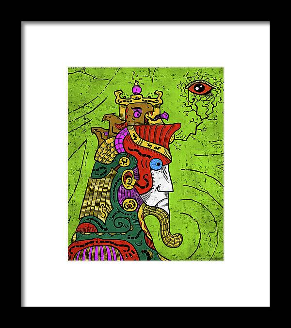 Surreal Framed Print featuring the digital art Ancient Egypt Pharaoh by Sotuland Art