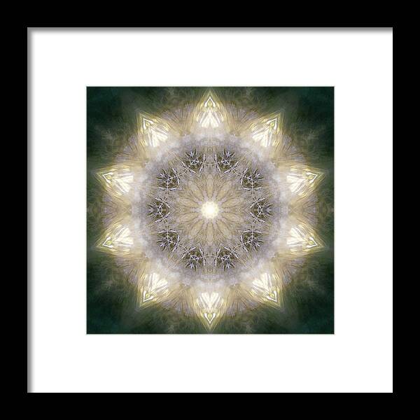 Mandala Framed Print featuring the photograph Ancient Light X by Lisa Lipsett