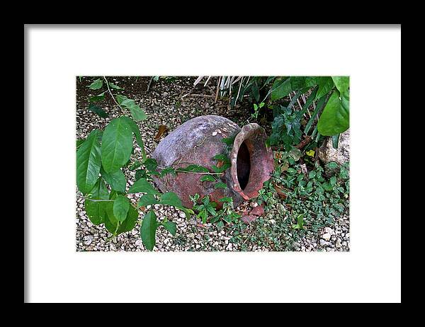 Ancient Framed Print featuring the photograph Ancient Urn 2 by Douglas Barnett