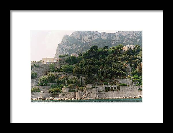 Capri Framed Print featuring the photograph Ancient Walls of Capri by Bess Carter