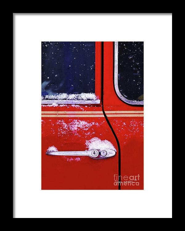 Cars Framed Print featuring the photograph And It Snowed by Marc Nader