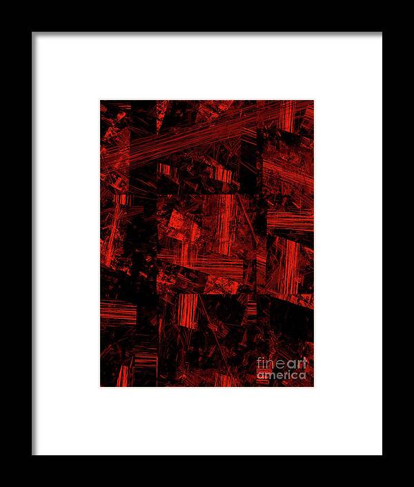 Abstract Framed Print featuring the digital art Andee Design Abstract 80 2017 by Andee Design