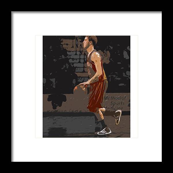Dunk Framed Print featuring the photograph @andersonuniversity #indiana #painting by David Haskett II