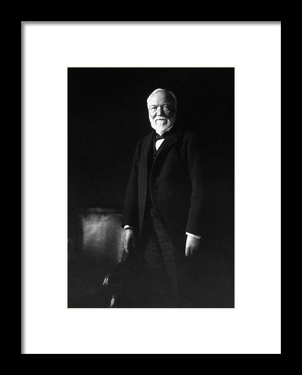 Andrew Carnegie Framed Print featuring the photograph Andrew Carnegie by War Is Hell Store