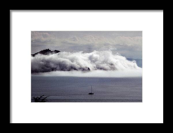 Frank Dimarco Framed Print featuring the photograph Angel Island Fog by Frank DiMarco