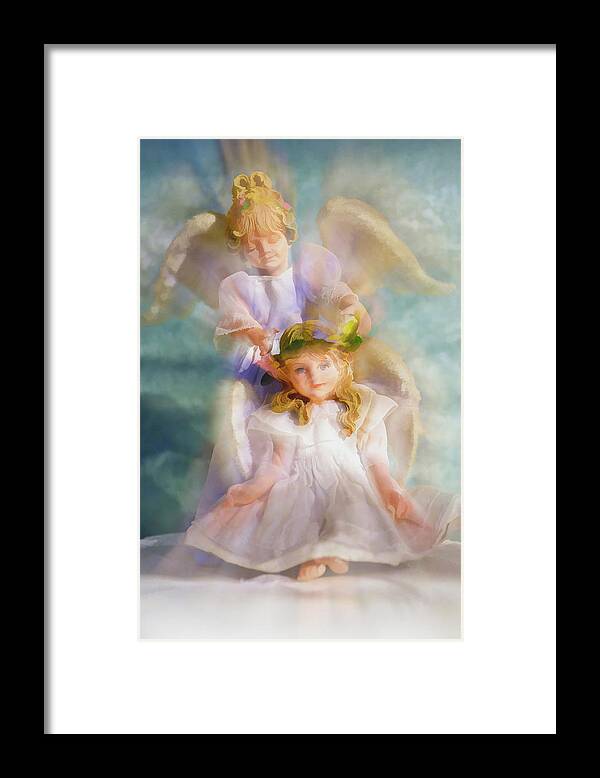 Angelic Framed Print featuring the digital art Angelic by Tom Druin
