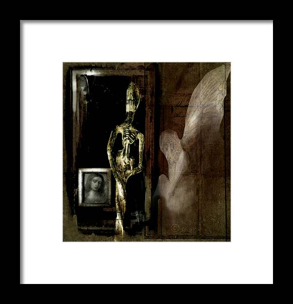Dark Art Framed Print featuring the digital art Angels Among Us by Delight Worthyn
