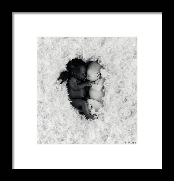 Black And White Framed Print featuring the photograph Angels by Anne Geddes