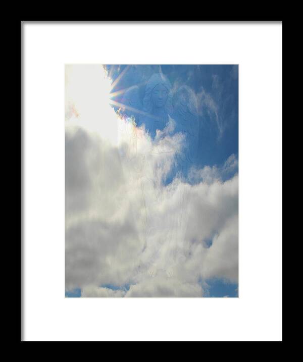 Angels Watching Over Us-2 Framed Print featuring the photograph Angels Watching Over Us-2 by Kathy M Krause