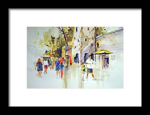 Figures Framed Print featuring the painting Animal Kingdom by P Anthony Visco