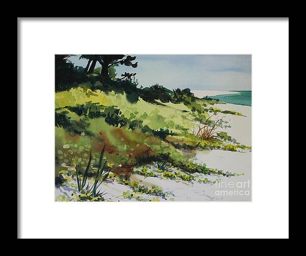 Beach Framed Print featuring the painting Anna Marie Island by Elizabeth Carr
