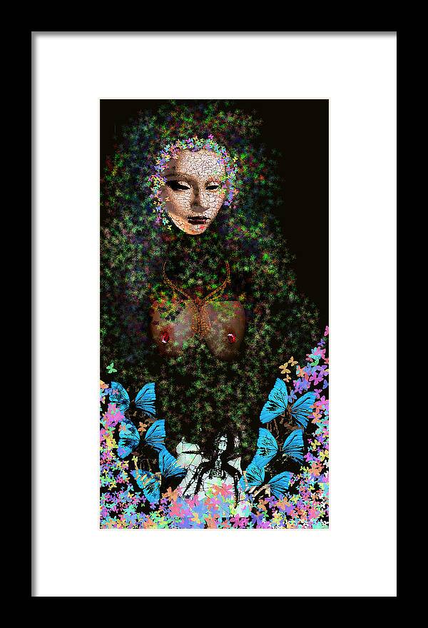 Digital Collage Framed Print featuring the photograph Anna Perenna by Doug Duffey