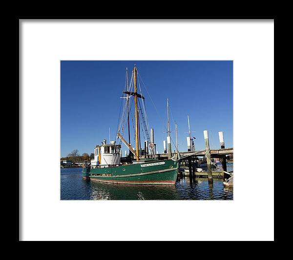 Anne Framed Print featuring the photograph Anne of Mystic CT by Kirkodd Photography Of New England