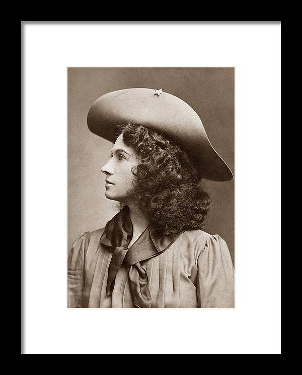 Annie Oakley - Little Sure Shot Framed Print by War Is Hell Store - Fine  Art America