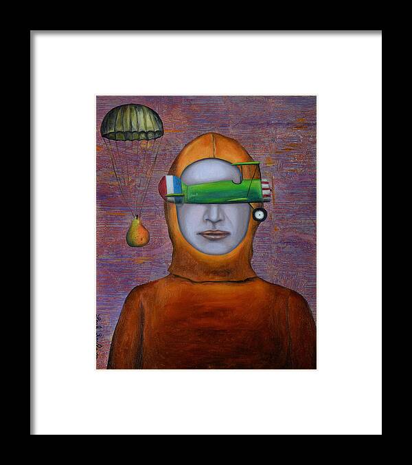  Framed Print featuring the painting Anonymous 2 by Leah Saulnier The Painting Maniac