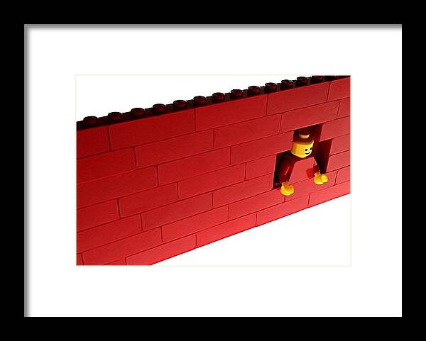 Lego Framed Print featuring the photograph Another Brick In The Wall by Mark Fuller