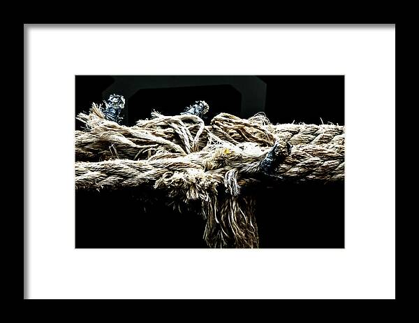 Rope Framed Print featuring the photograph Another Piece of Rope by Adriana Zoon
