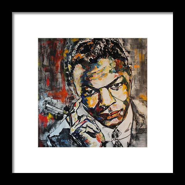 Portrait Framed Print featuring the painting Answer me oh my Love by Christel Roelandt