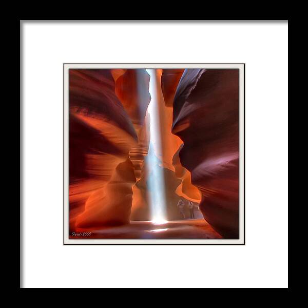 Antelope Framed Print featuring the photograph Antelope Canyon Light by Farol Tomson