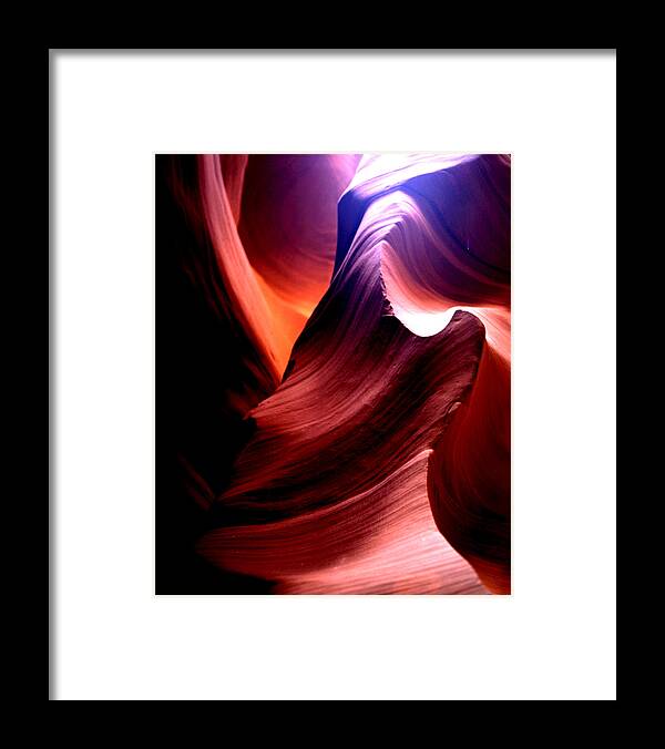 Antelope Canyon Framed Print featuring the photograph Antelope Canyon Magic by Joe Hoover