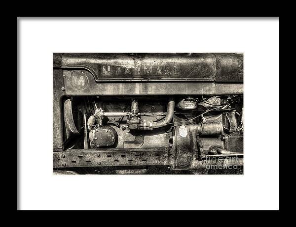 Tractor Engine Framed Print featuring the photograph Antique Farmall Engine by Mike Eingle