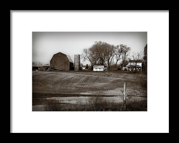 Barn Framed Print featuring the photograph Antique Michigan Farm by Onyonet Photo studios