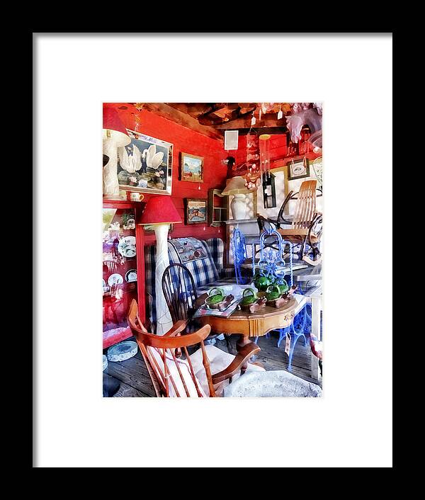 Shop Framed Print featuring the photograph Antique Shop by Susan Savad