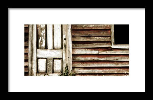 Homestead Framed Print featuring the photograph Anybody Home by Bonnie Bruno