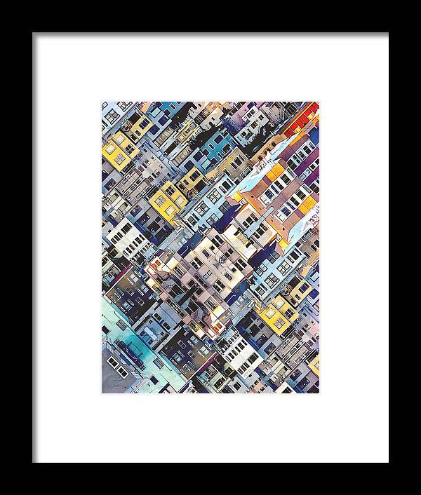 City Framed Print featuring the photograph Apartments In The City by Phil Perkins