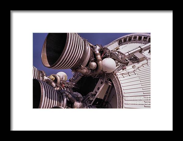 Technology Framed Print featuring the photograph Apollo Rocket Engine by Richard Rizzo