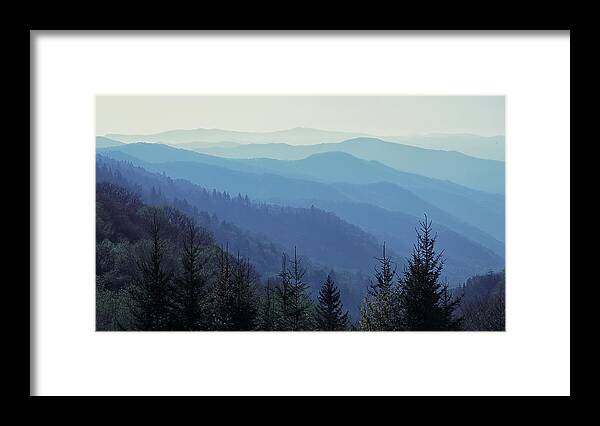 Appalachian Framed Print featuring the photograph Appalachian Blue by Nicholas Blackwell