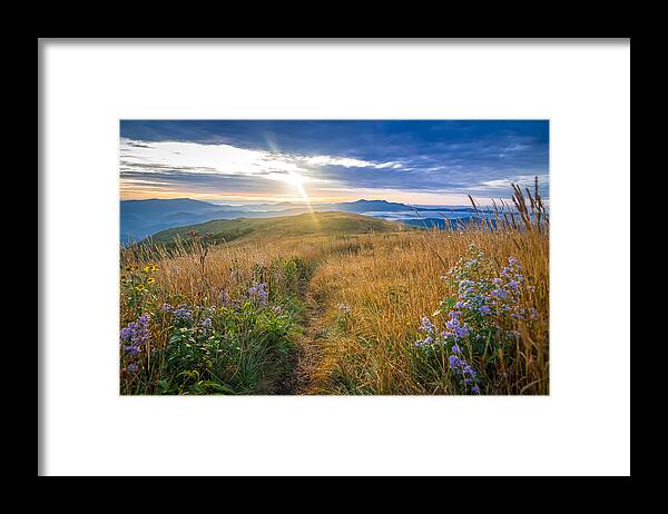 Appalachian Framed Print featuring the photograph Appalachian Sunrise by Serge Skiba
