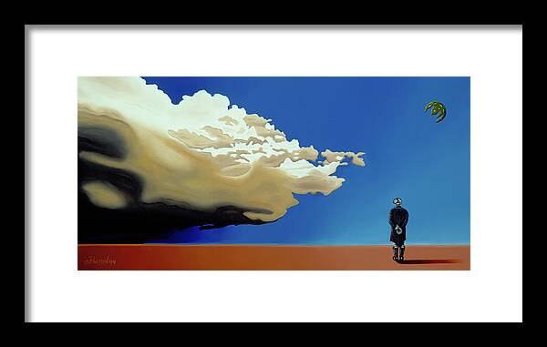  Framed Print featuring the painting Approaching Storm by Paxton Mobley