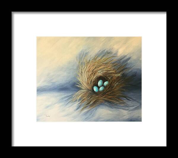 Nest Framed Print featuring the painting April Nest by Torrie Smiley
